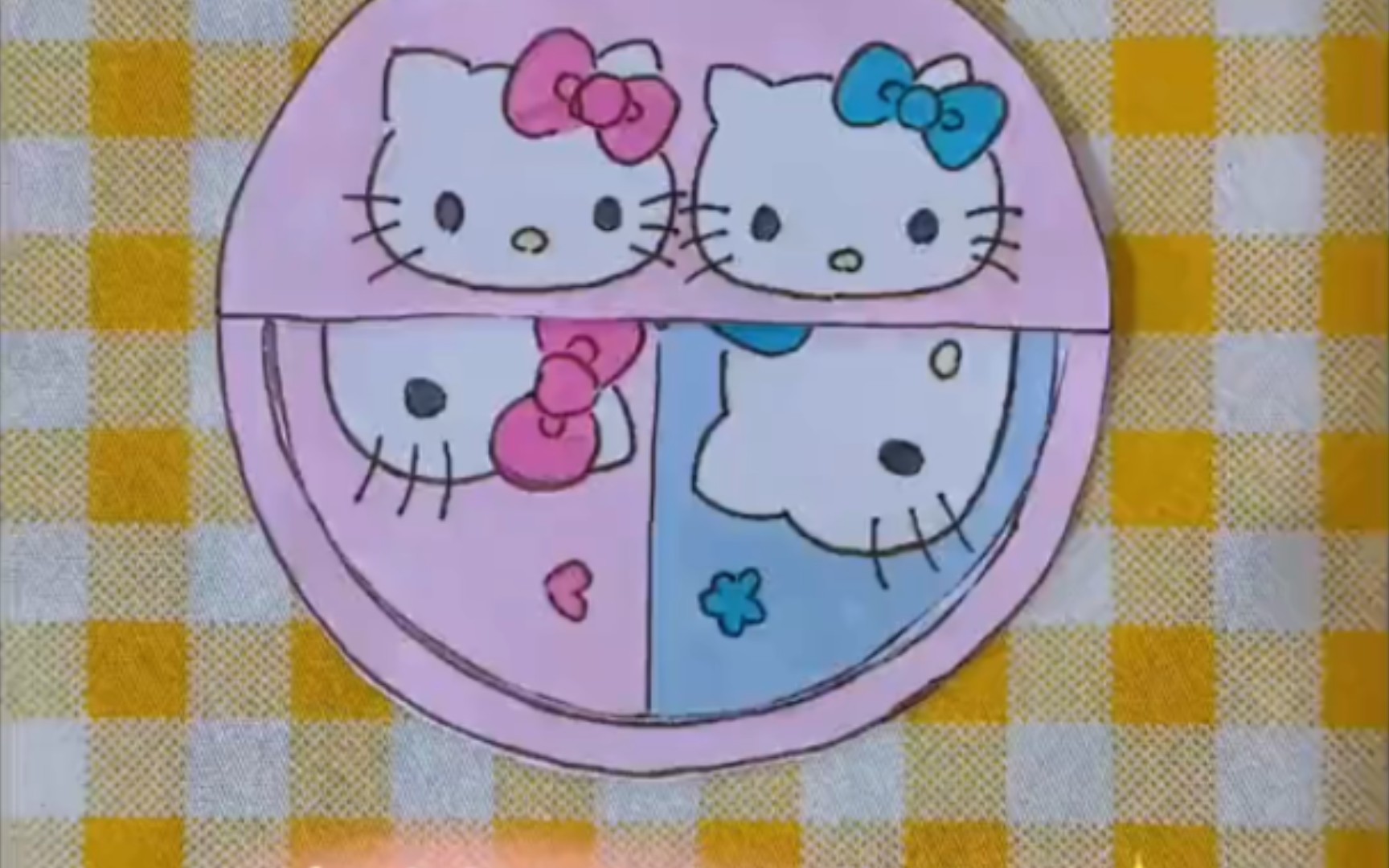 自制hellokitty两色旋转转盘哔哩哔哩bilibili