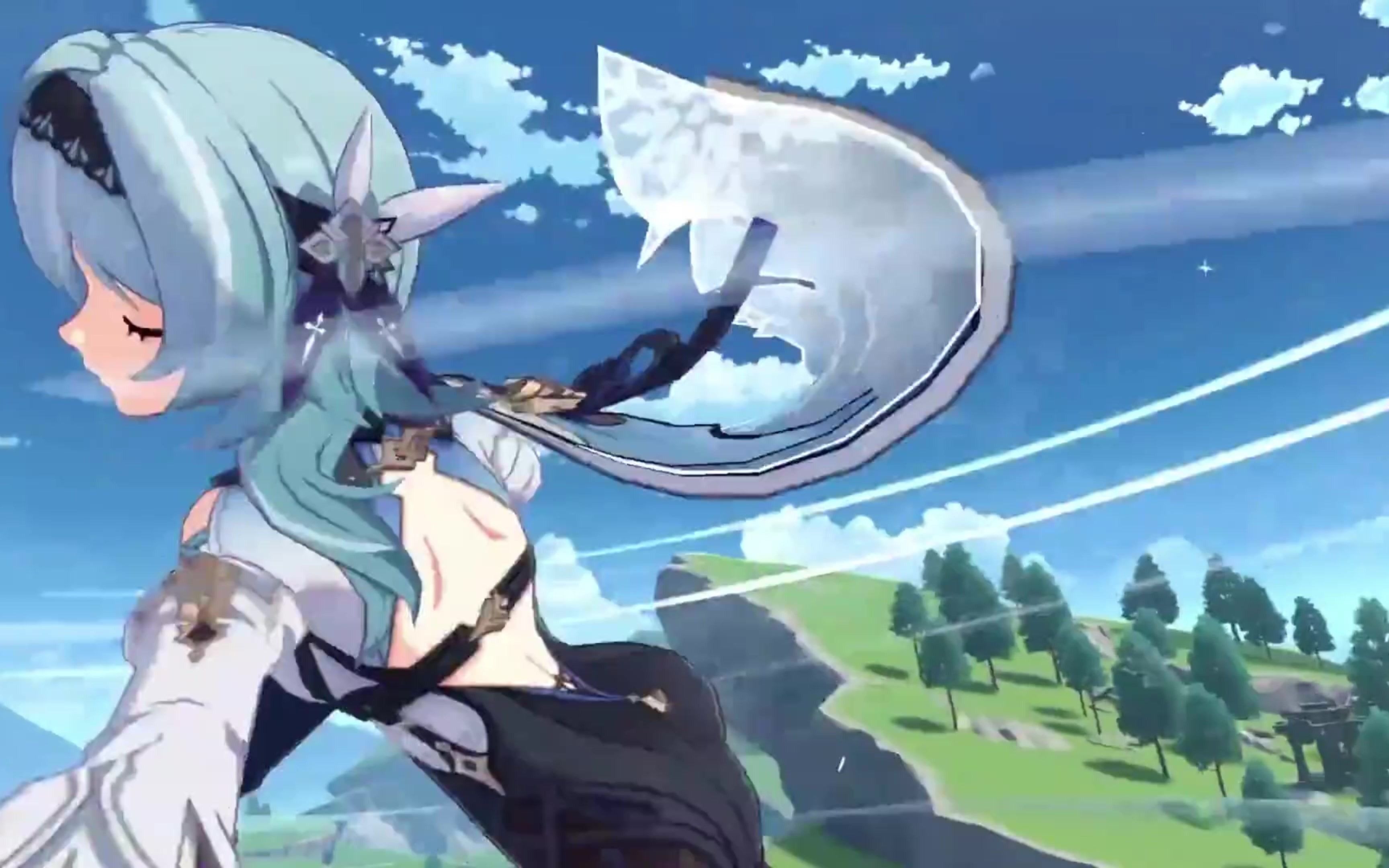 【原神】优菈pv 这是不是优菈最好的pv了,风本的天花板_原神