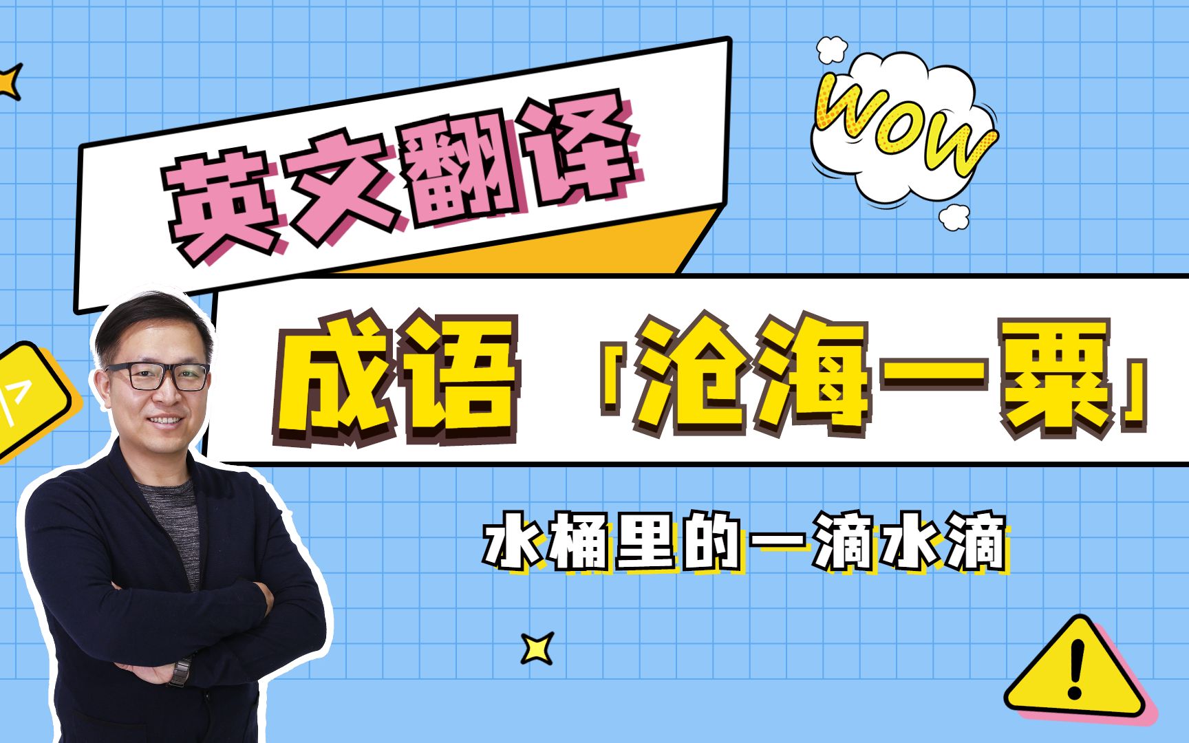 如何翻译成语「沧海一粟」?我们可以从国外的形容短语中找到答案!哔哩哔哩bilibili