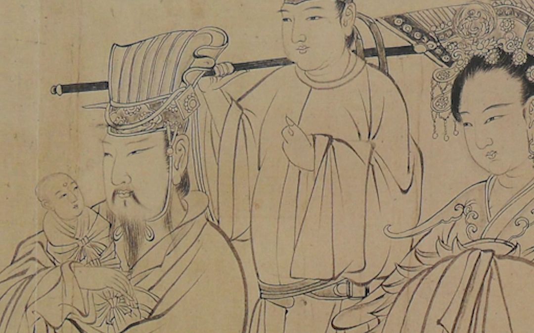 唐 吴道子 《天王送子图》