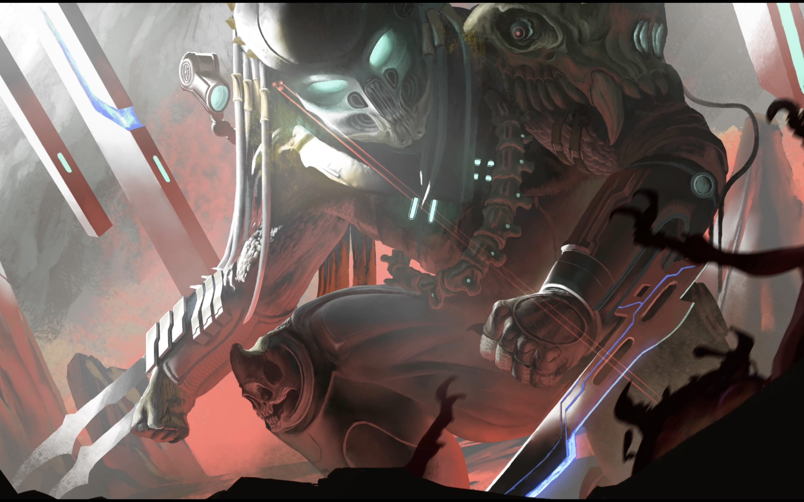 板绘《铁血战士》把画师送进icu的无偿插图有多猛!