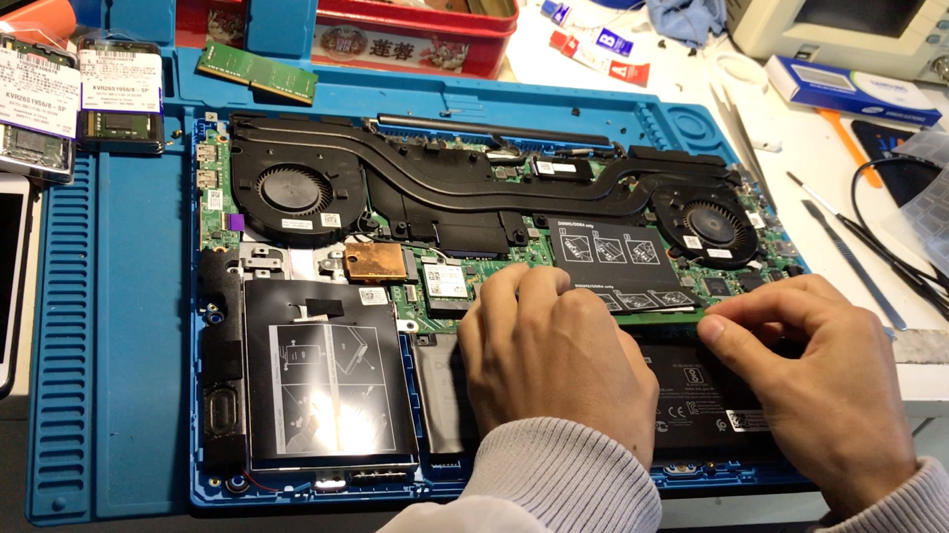 戴尔g3 加装内存条,幸好没翻车!