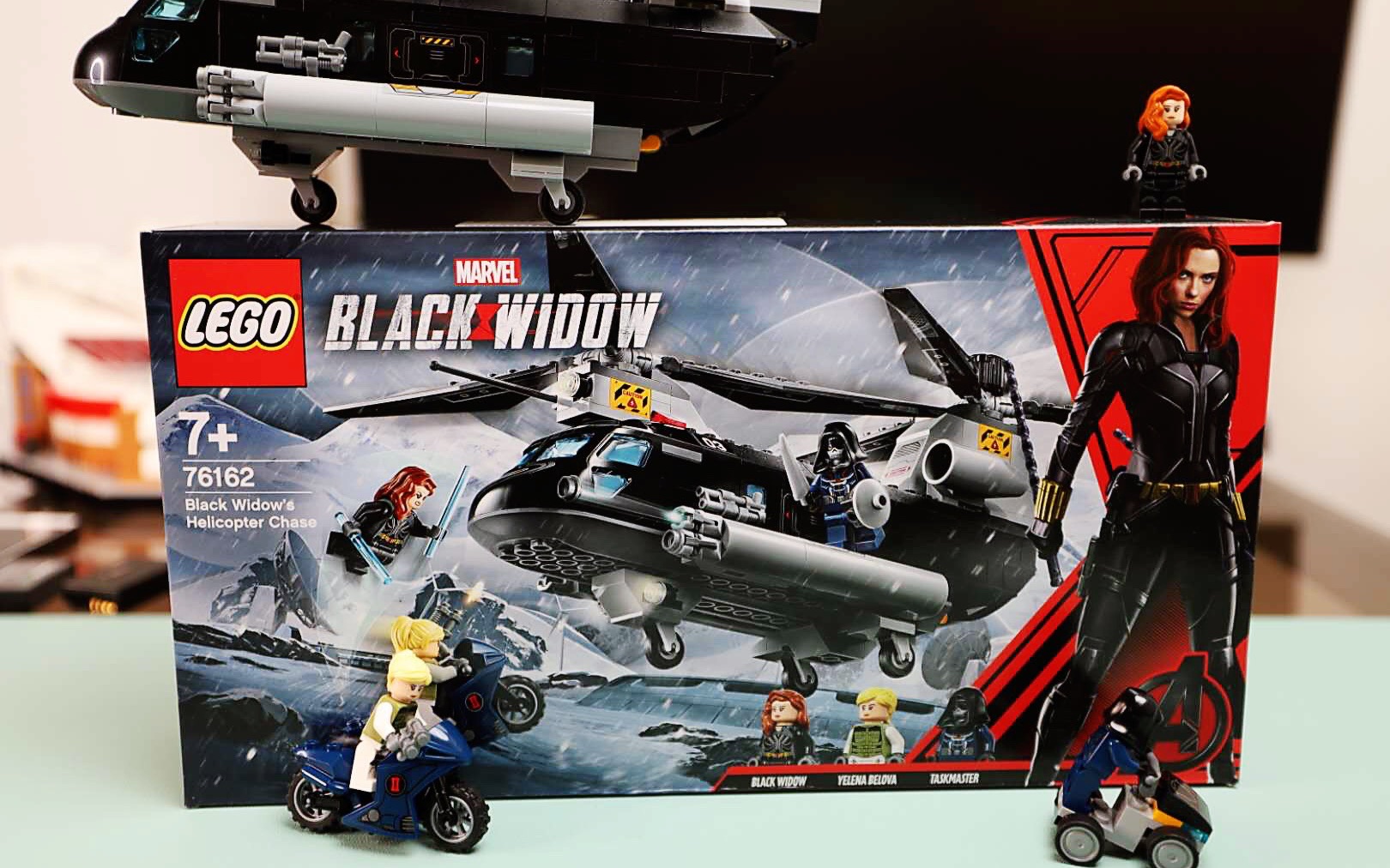 乐高2020款76162黑寡妇直升机大追击乐高携寡姐积木来剧透