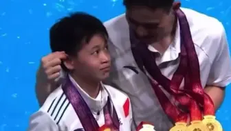 谢思埸和全红婵的友爱互动，以及全红婵的“抱抱”招呼方式~全妹是团宠