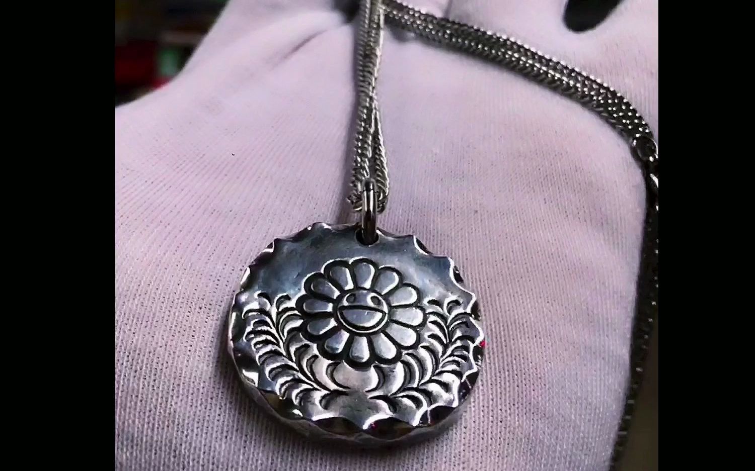 锤喵手工银饼笑嘻嘻的唐草花_哔哩哔哩_bilibili