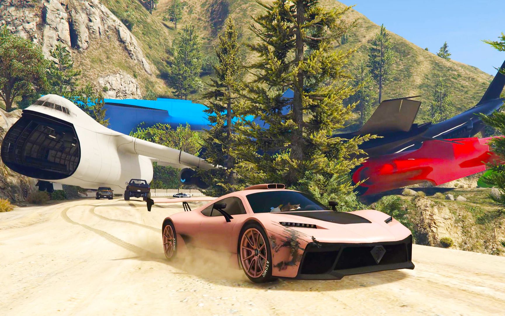 4k【gta5】显卡在燃烧的海陆空百公里