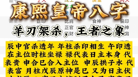 康熙皇帝八字哔哩哔哩bilibili