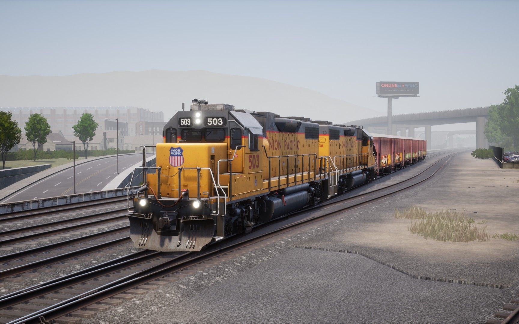 [tsw2]模擬火車世界2:半島走廊:場景任務:運石之路:gp38-2 up