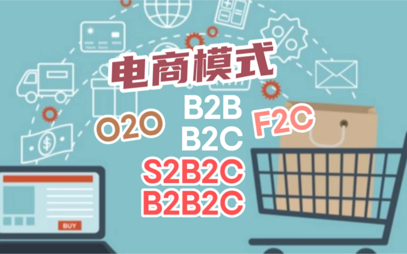 一次讲明白B2B B2C O2O S2B2C B2B2C F2C M2C电商模式 #S2B2C #B2B #F2C