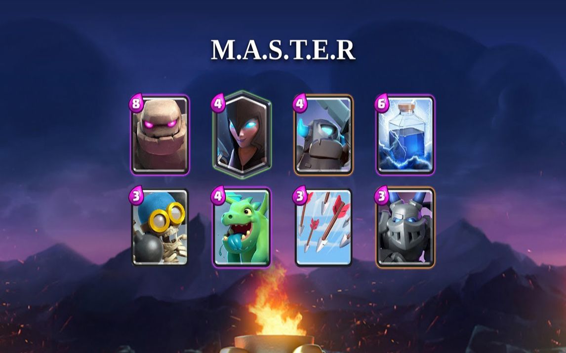 皇室战争top200master石头人卡组实战实况