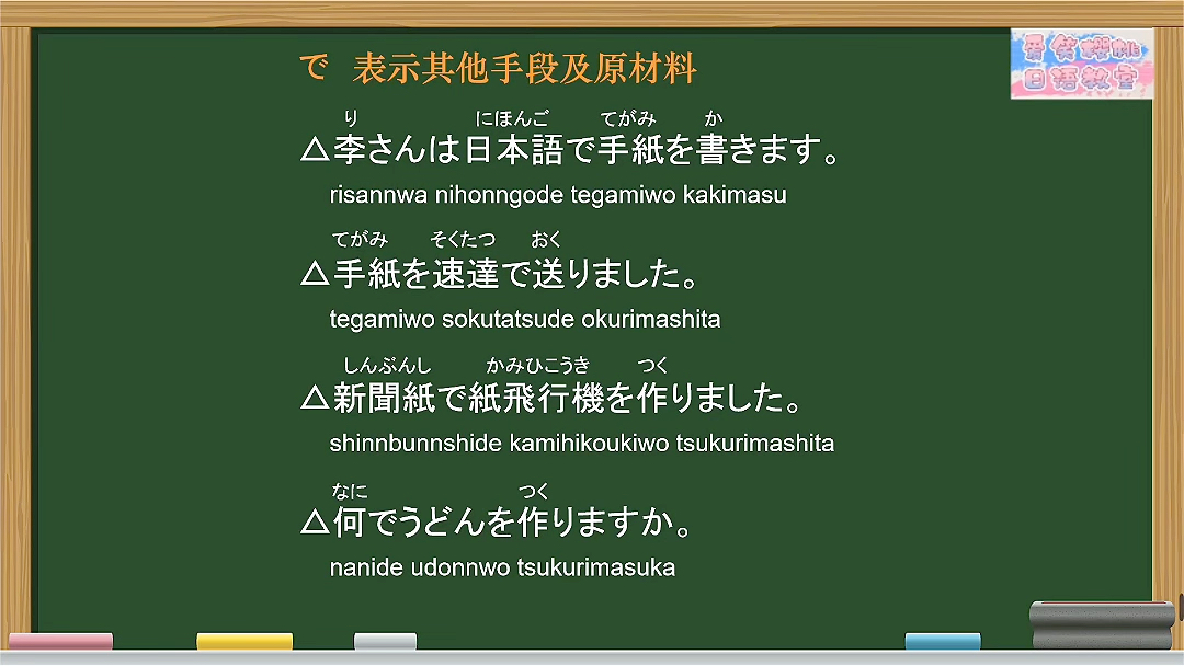 第68集|日语入门 助词で表示其他手段或原材料哔哩哔哩bilibili