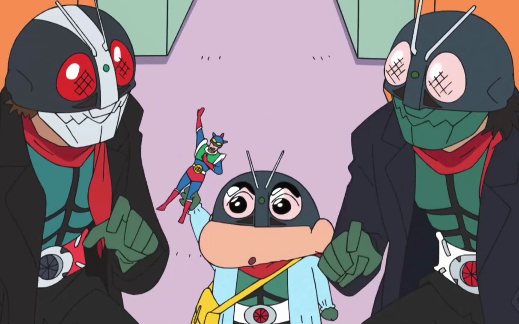 新假面骑士蜡笔小新:联动外传小新的骑士踢,整活还是得看你啊!