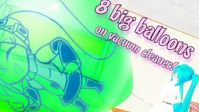 [图]Inflating 8 large balloons until burst with a vacuum cleaner