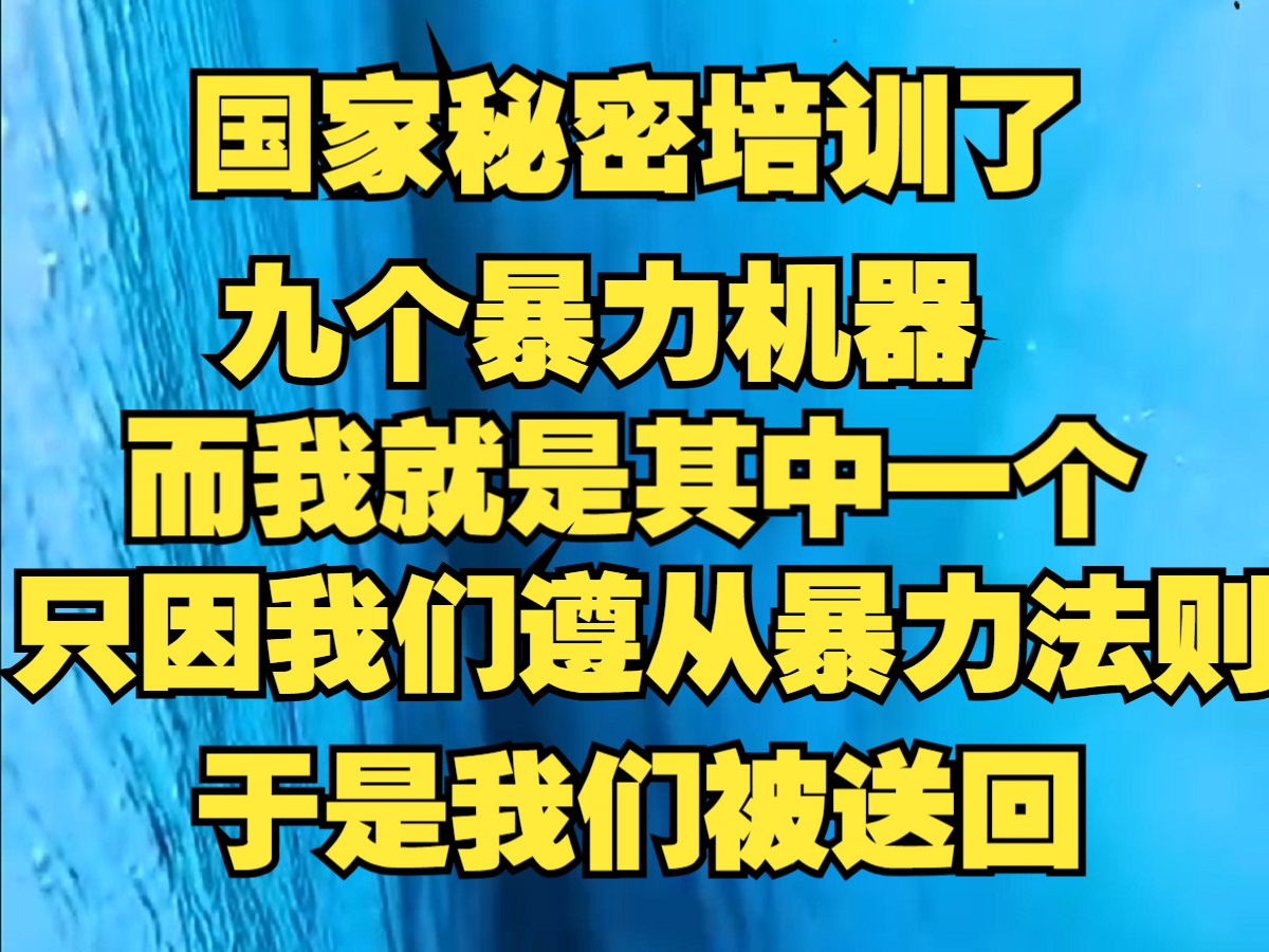 国家秘密培训了九个暴力机器,我就是其中一个.只因我们只遵从暴力法则,毫无人性,于是国家选择把我们送回亲人身边,试着感化哔哩哔哩bilibili