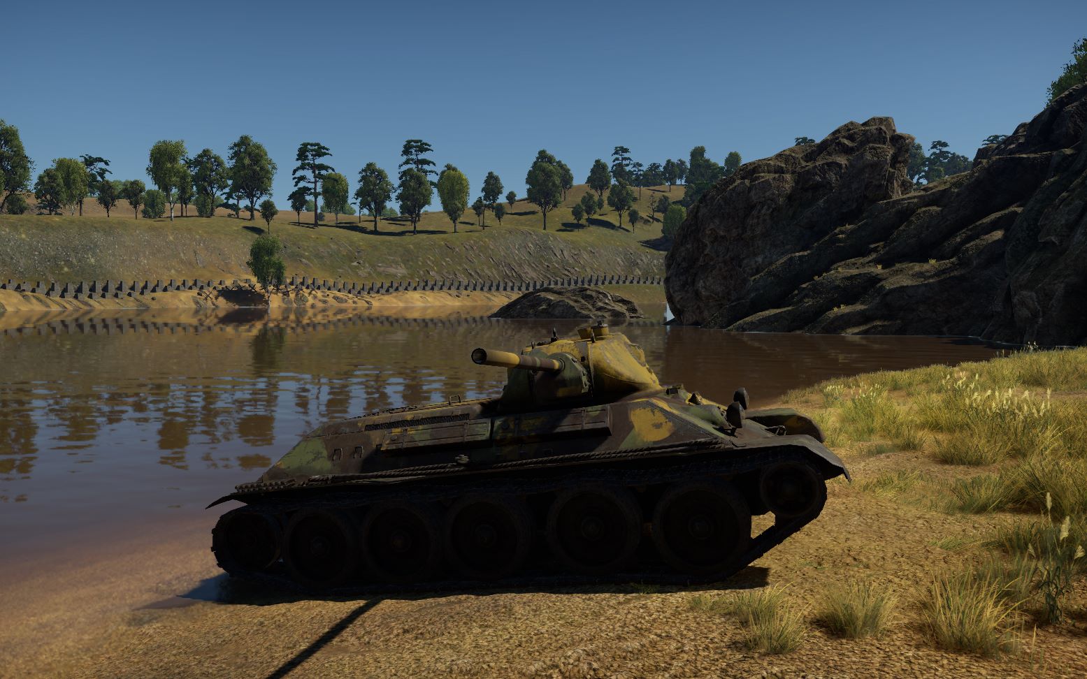 [战争雷霆]t-34-57卡位站桩打靶(街机)