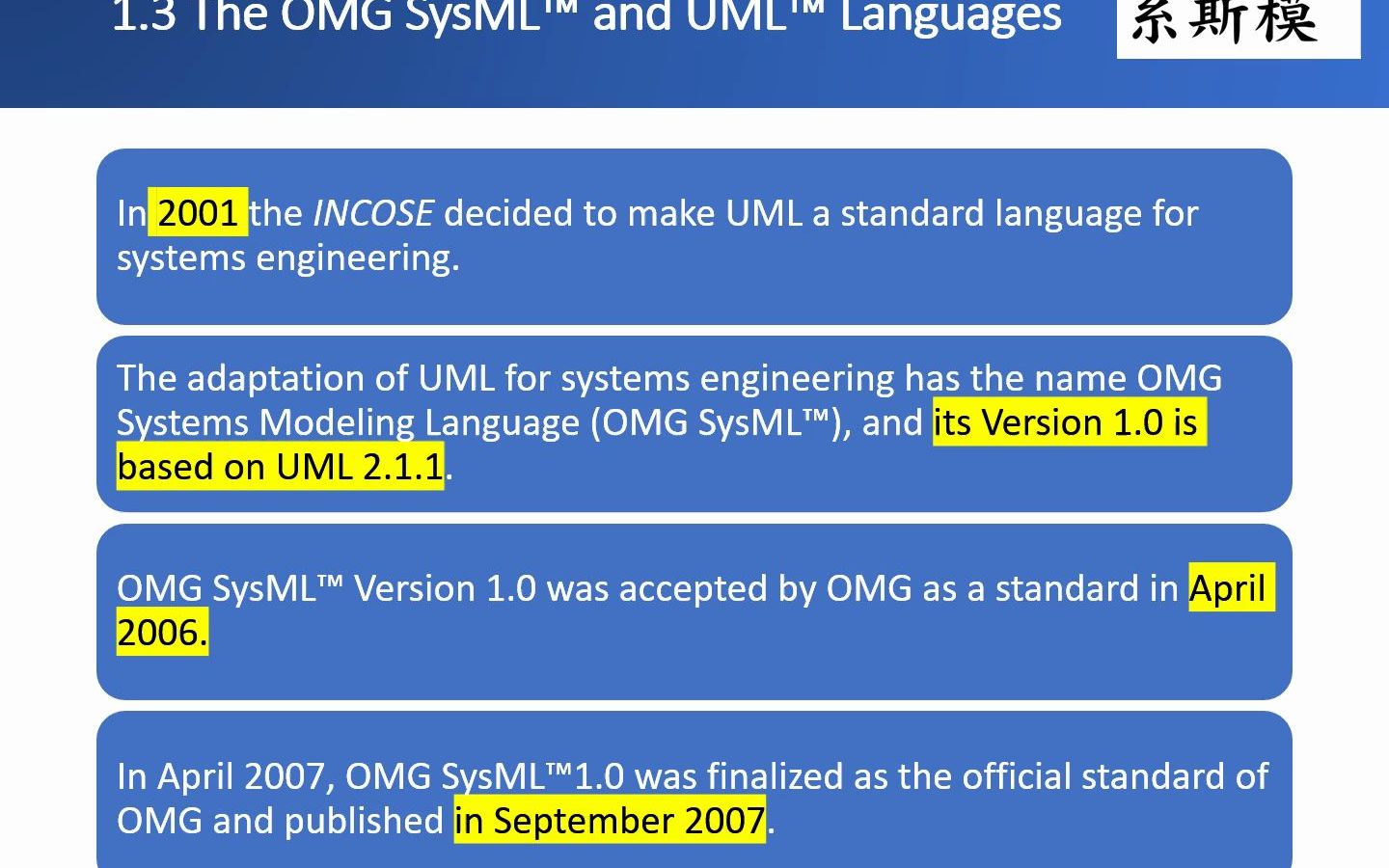 SysML和MBSE基础:SE with SysML/UML 1.31.4哔哩哔哩bilibili