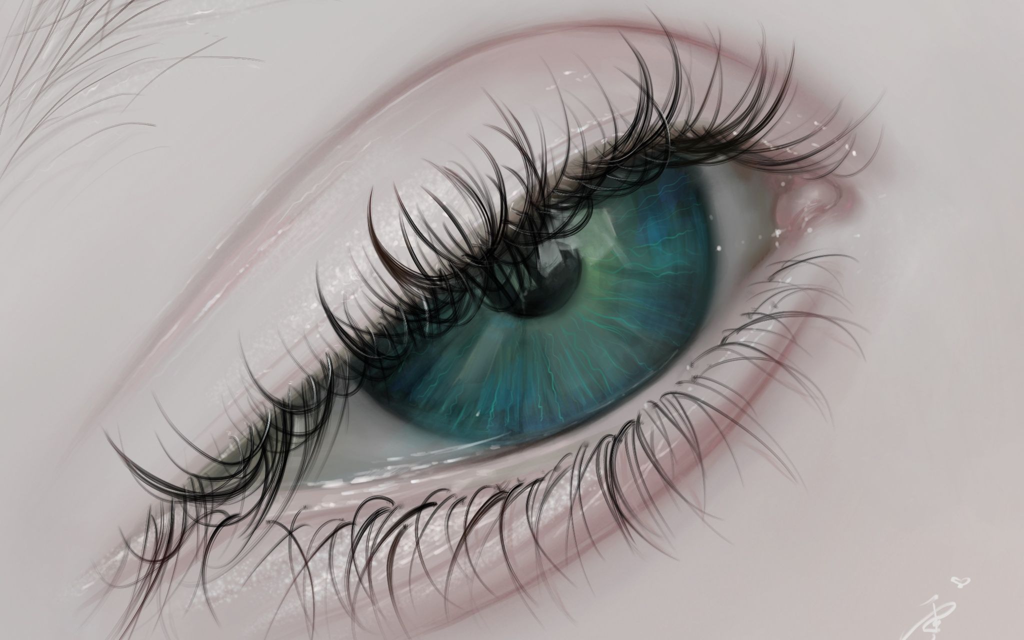 画一只眼睛(ipad板绘procreate绘画)_哔哩哔哩_bilibili