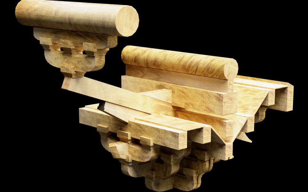 nft作品- 宋式六铺作补间斗拱