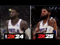 Download Video: NBA 2K25 Vs NBA 2K24 ｜ 预告片游戏画面对比