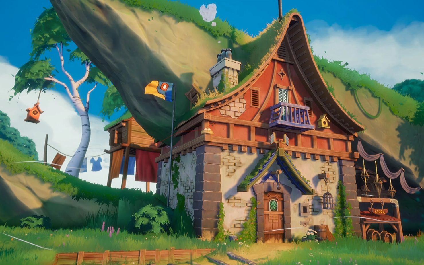 【maya游戏建模】场景模型,卡通风格房子3d建模讲解