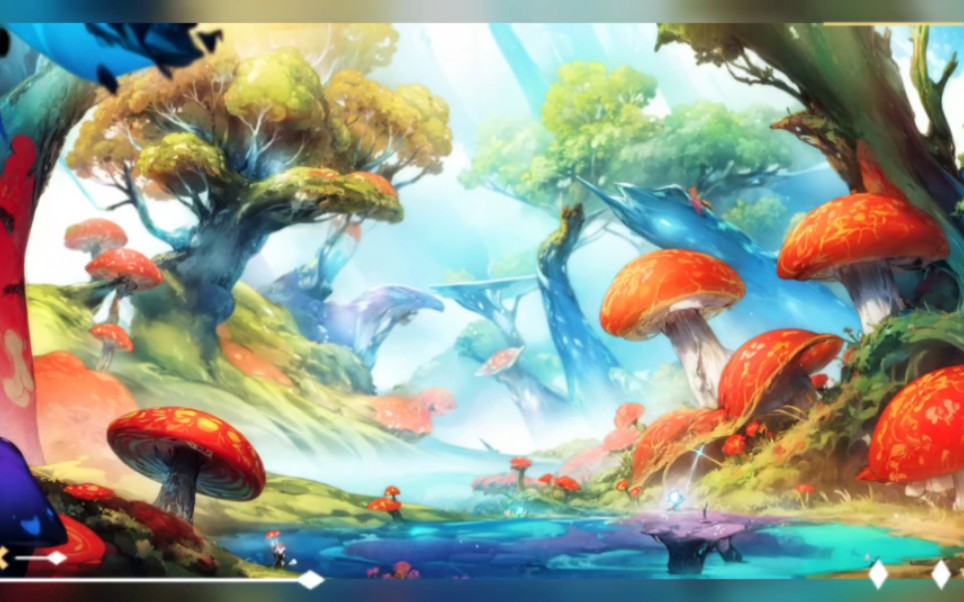 美丽的横版场景,喜欢奥日森林那样的场景