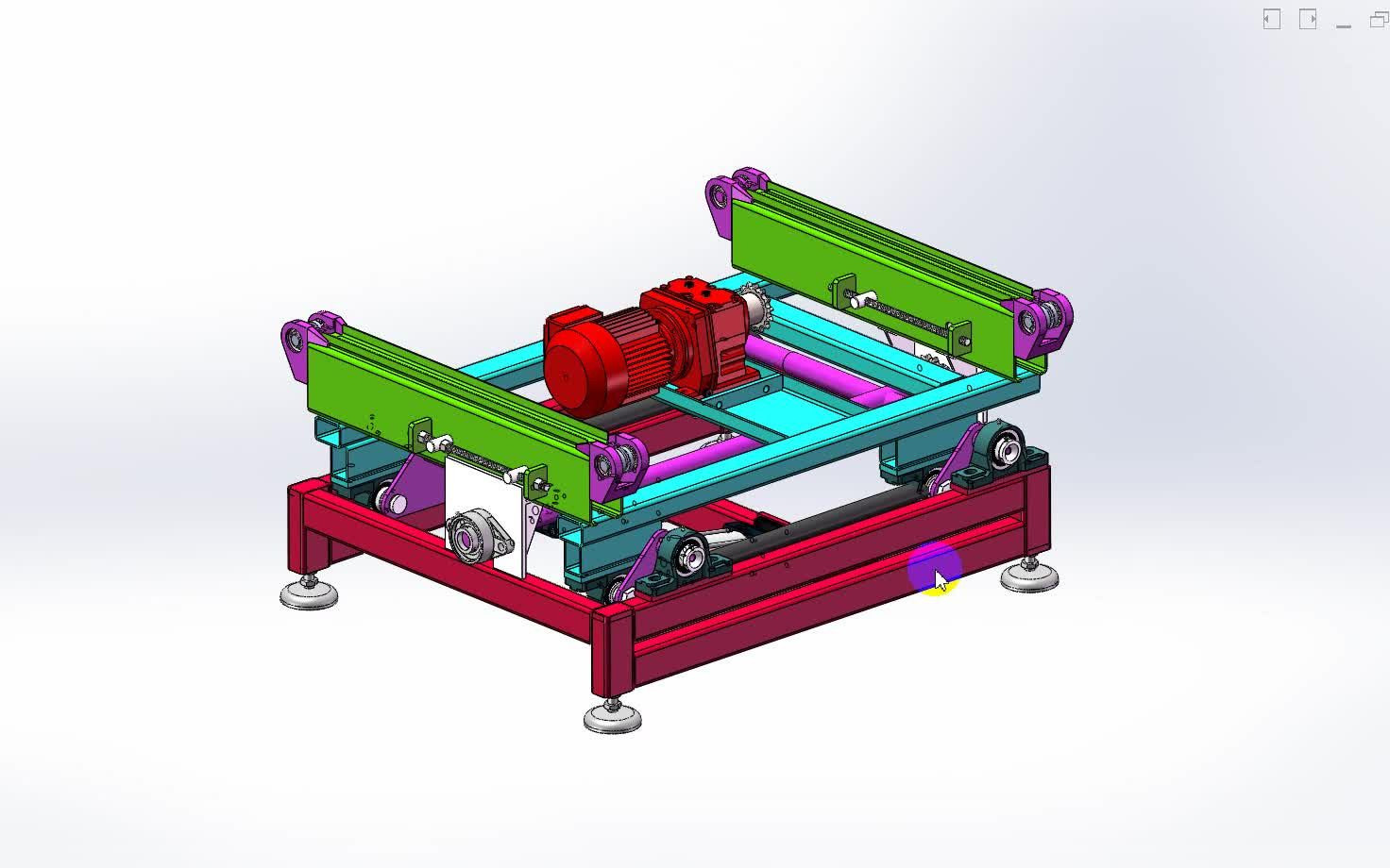 连杆顶升设备设计,链条转向机设计_哔哩哔哩_bilibili
