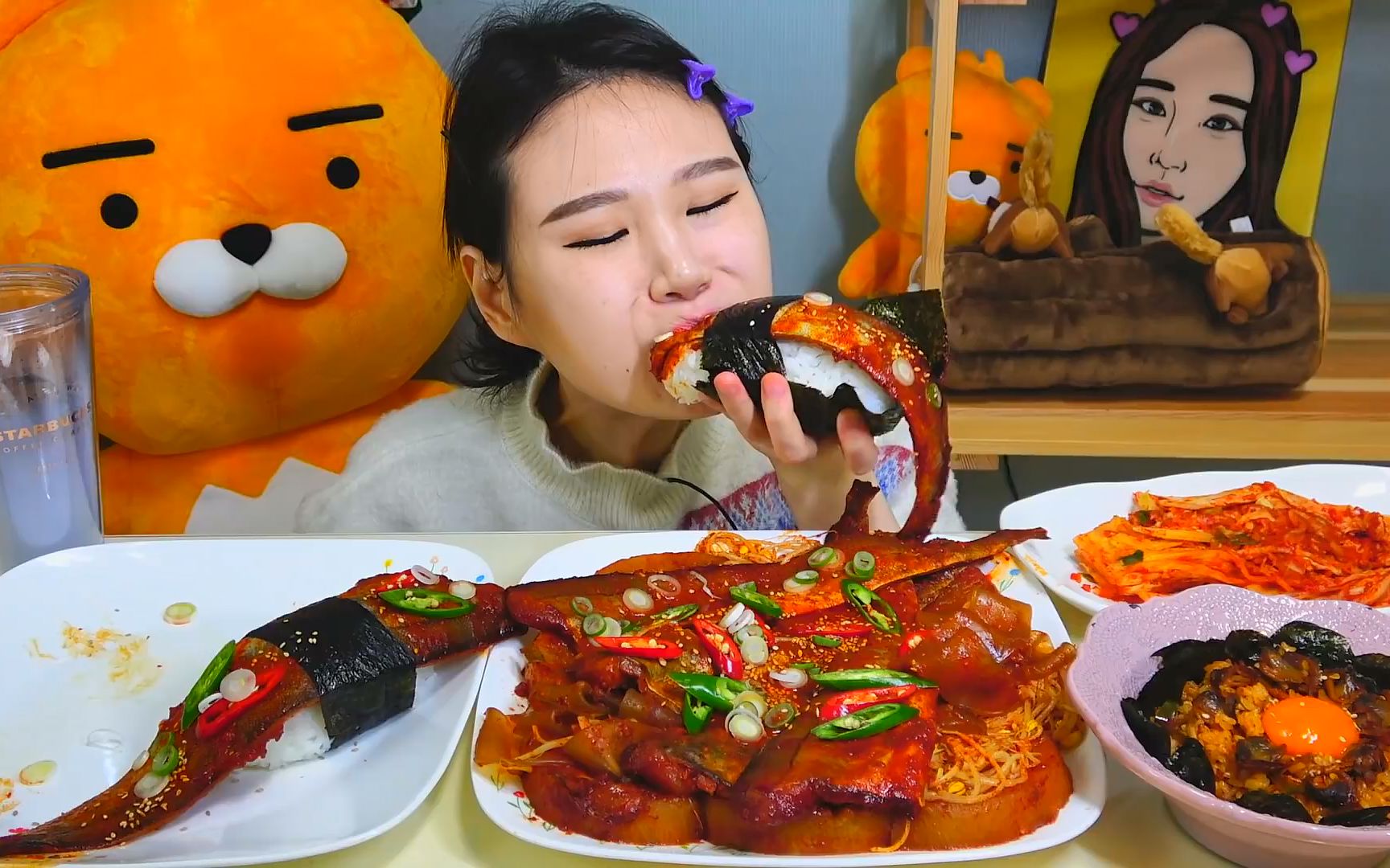 韩国asmr吃播卡妹吃的是啥呀还真不知道求补充