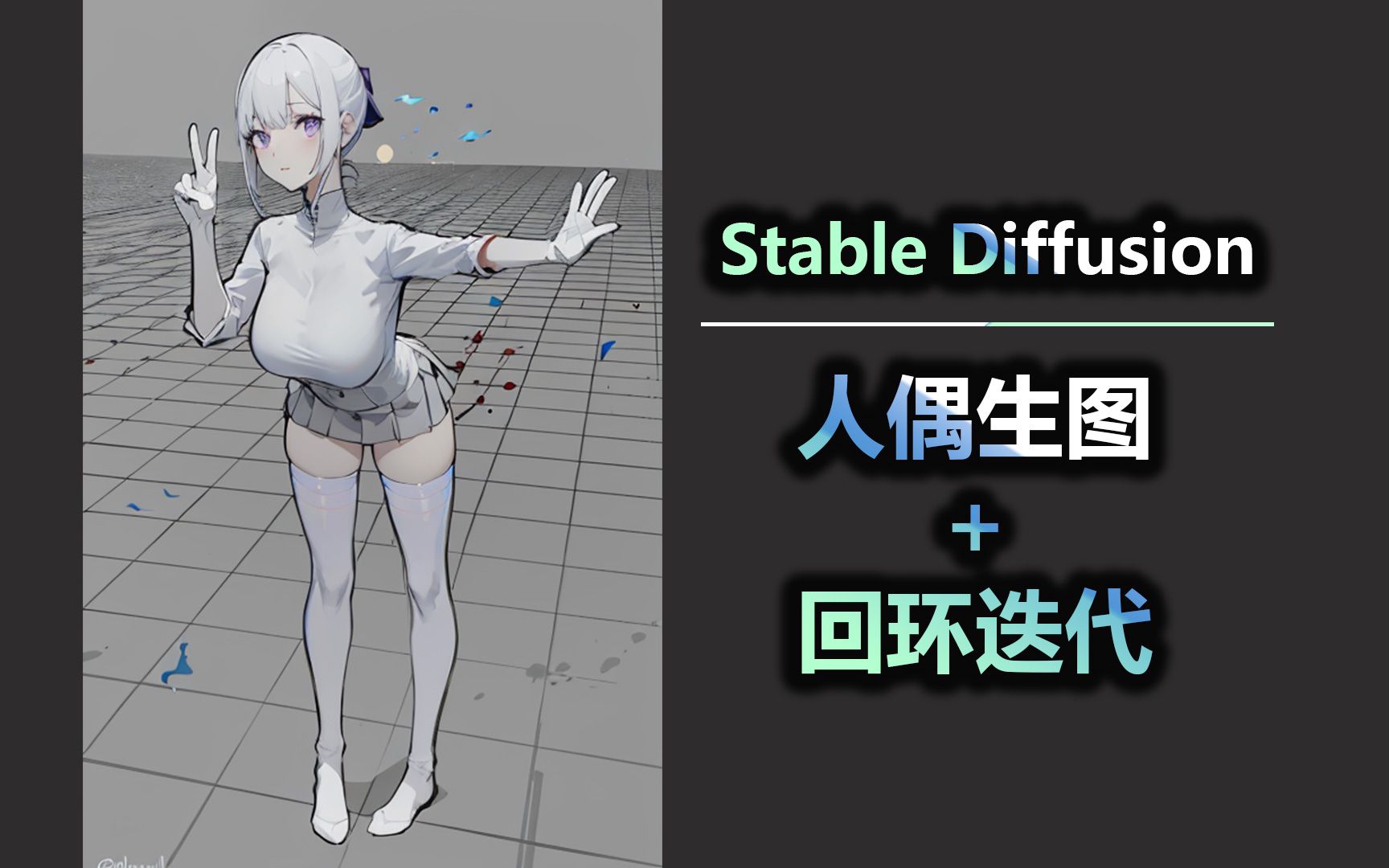 stable diffusion 人偶生图 + 回环迭代哔哩哔哩bilibili