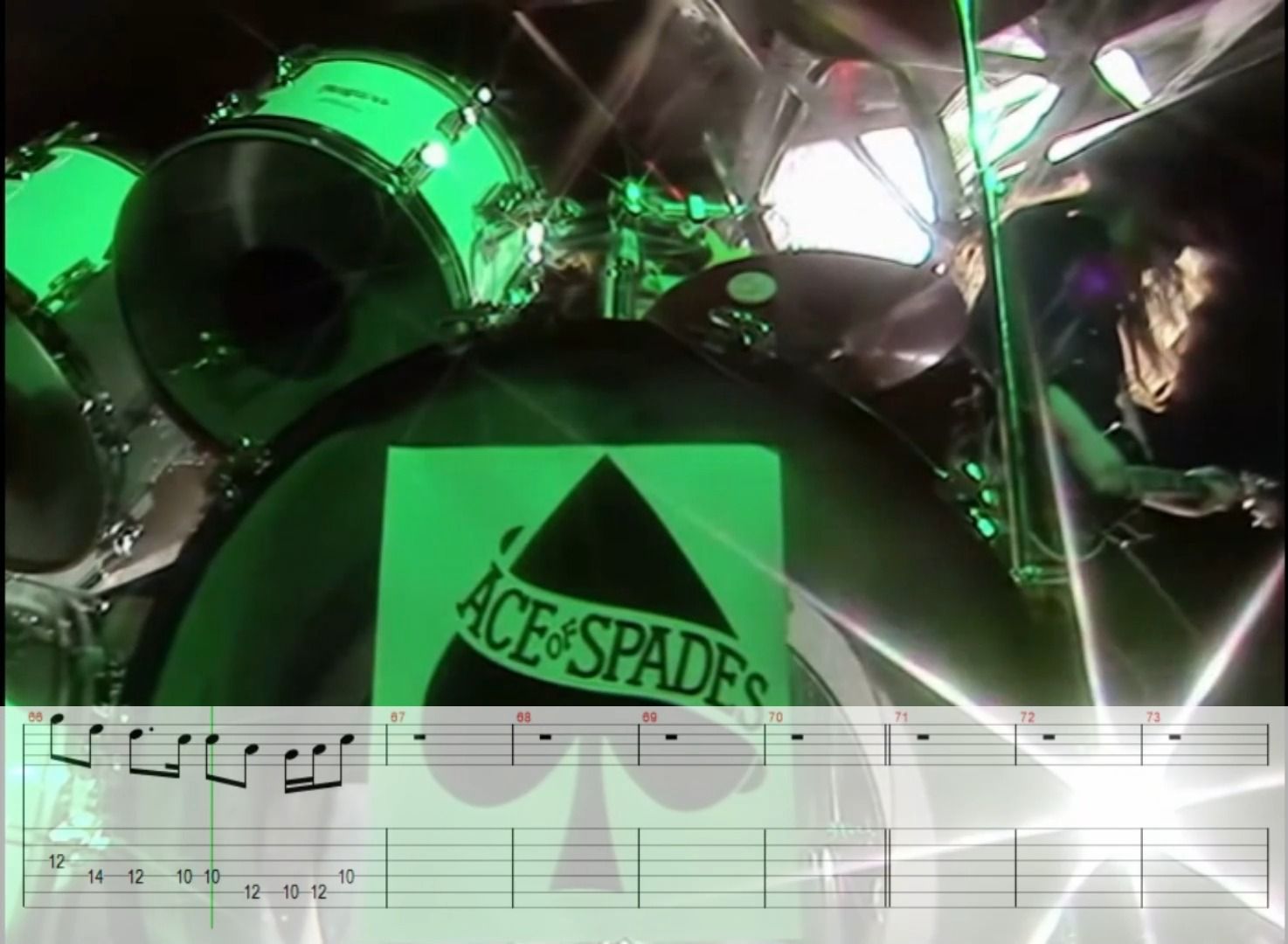 10000首经典吉他带谱视频分享摩托头乐队motorhead - ace of spades