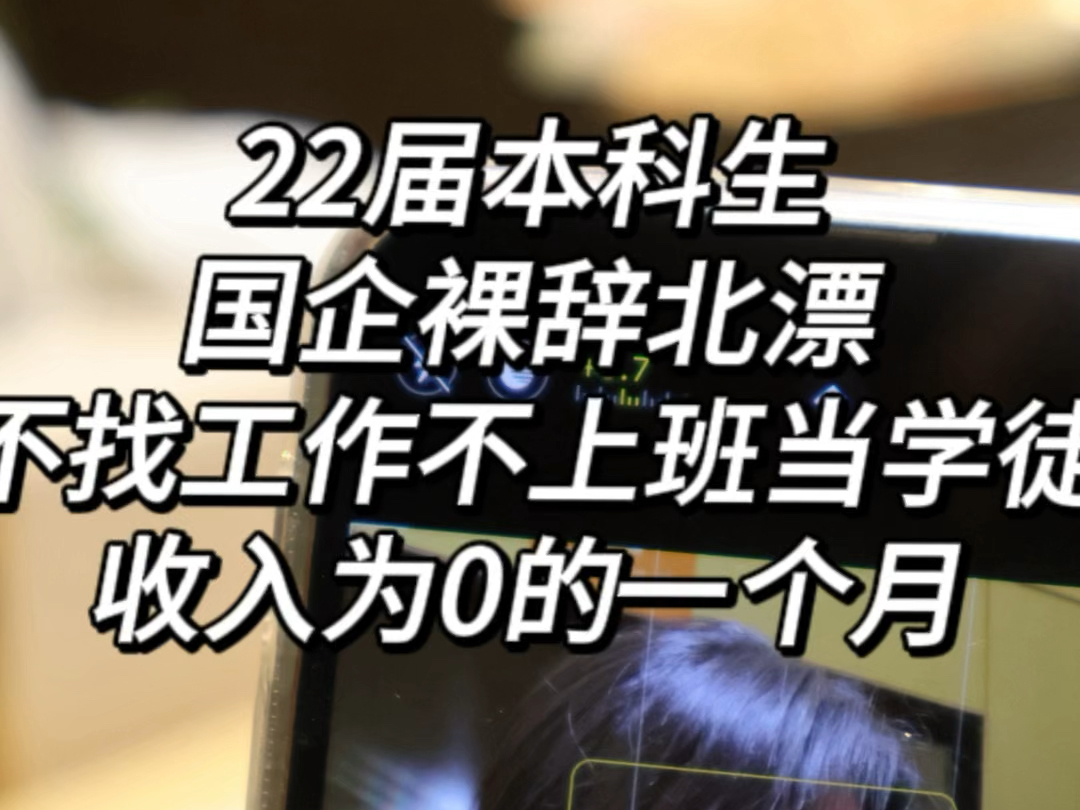 裸辞北漂的第三个月,什么时候才能摆脱收入为0的窘境哔哩哔哩bilibili