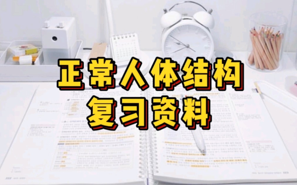 [图]专业课《正常人体结构》重点笔记＋知识点总结，适用于大学期末复习｜考研复习，让你轻松应对考试！助你早日上岸！