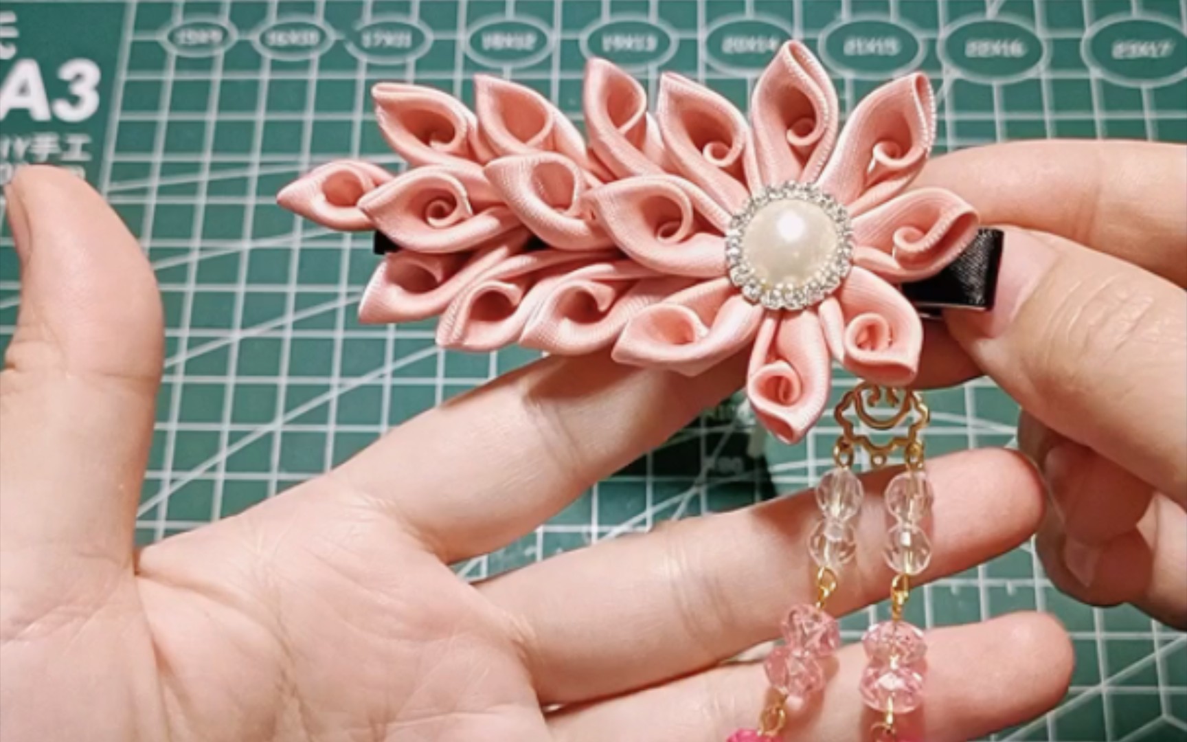 古风流苏发夹教程