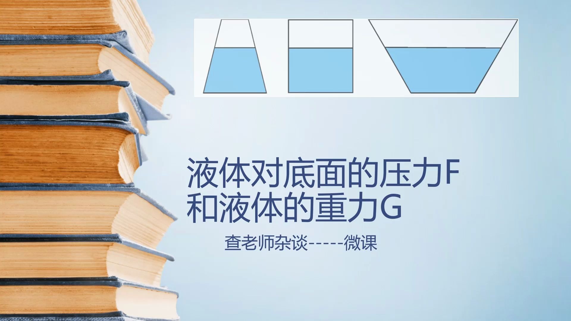 液体对底面的压力f和液体的重力g的关系