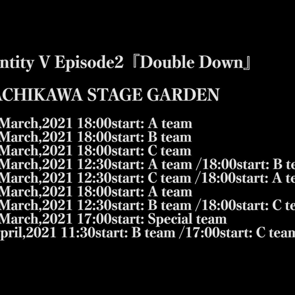 Identity Ⅴ Stage Episode 2 - Double Down_哔哩哔哩_bilibili