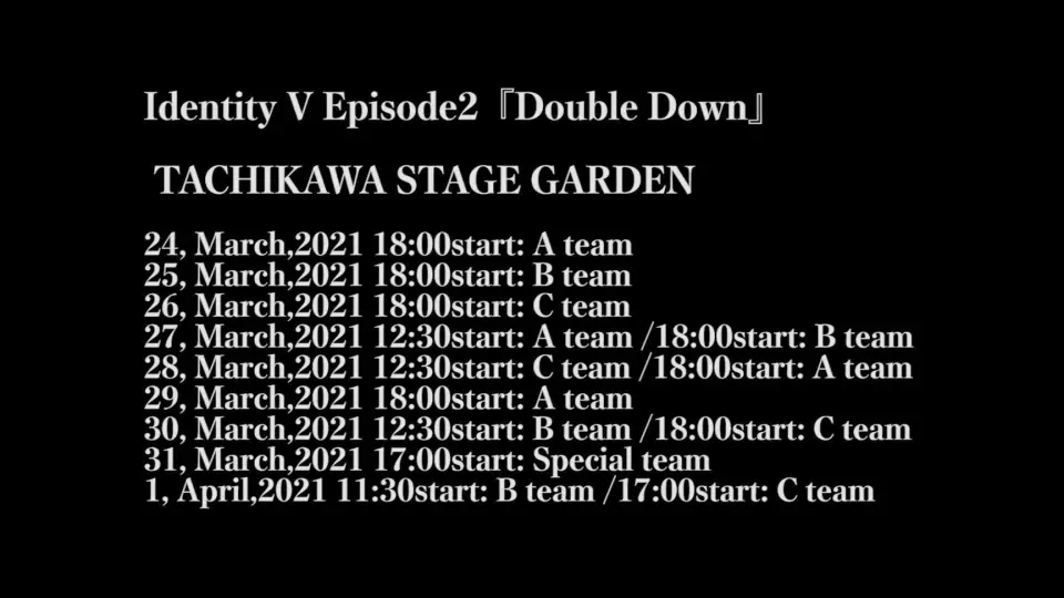 Identity Ⅴ Stage Episode 2 - Double Down_哔哩哔哩_bilibili