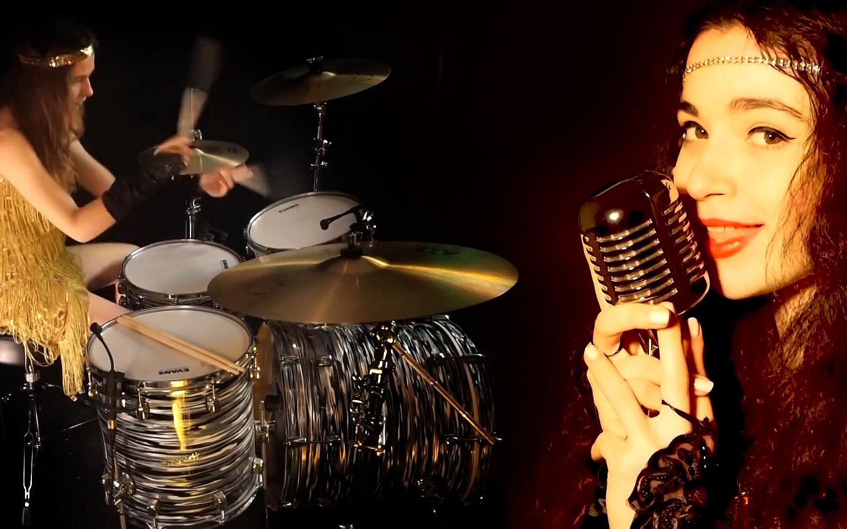 (架子鼓cover)重新演绎上世纪20年代爵士乐(咆哮的20年代)_哔哩哔哩