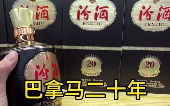 汾酒20年扁瓶黑色图片