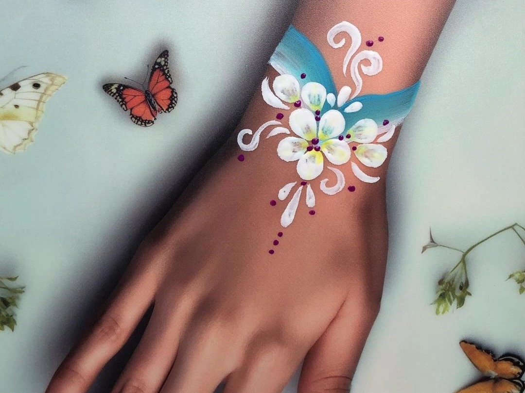 人体彩绘手臂彩绘图案分享