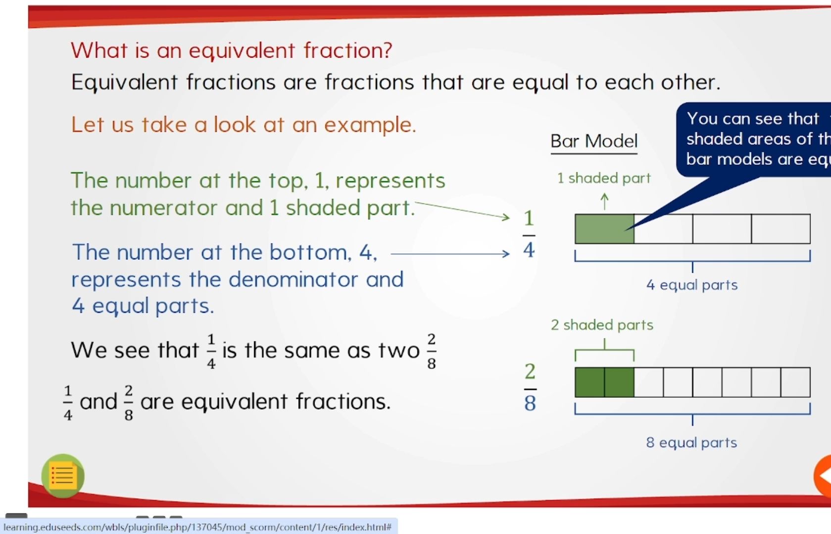 HomeSchool|国际学校纯正英文数学教学示例|数学307  Introducing Equivalent Fractions哔哩哔哩bilibili