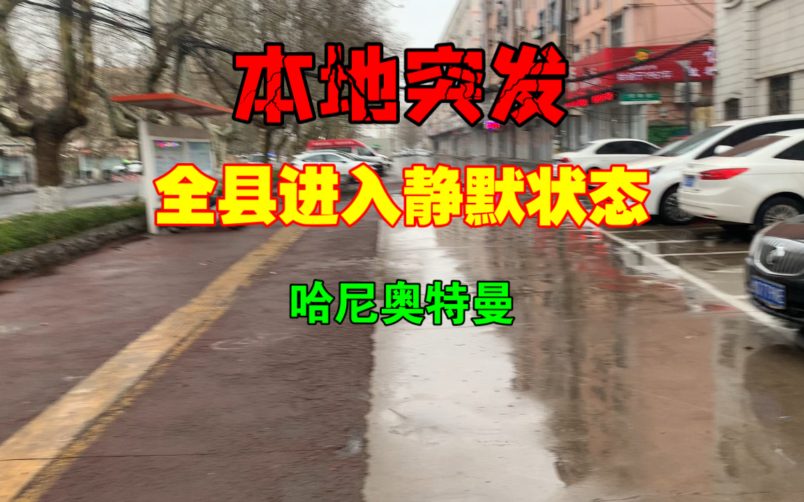 山东省临沂市莒南县突发疫情,全县自觉进入静默状态,各小区自己封闭,大街空无一人哔哩哔哩bilibili