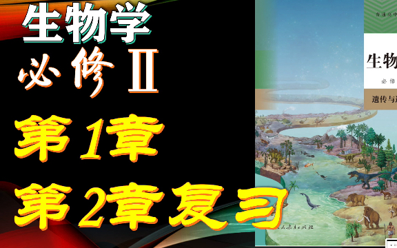 高中生物必修2必修二第二章复习第2章基因在染色体上伴性遗传新课标新课改新高考新人教版哔哩哔哩bilibili