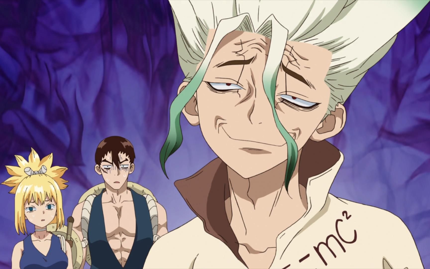 石纪元 克罗姆战胜肌肉男 千空带领的科学王国取得最终的胜利!