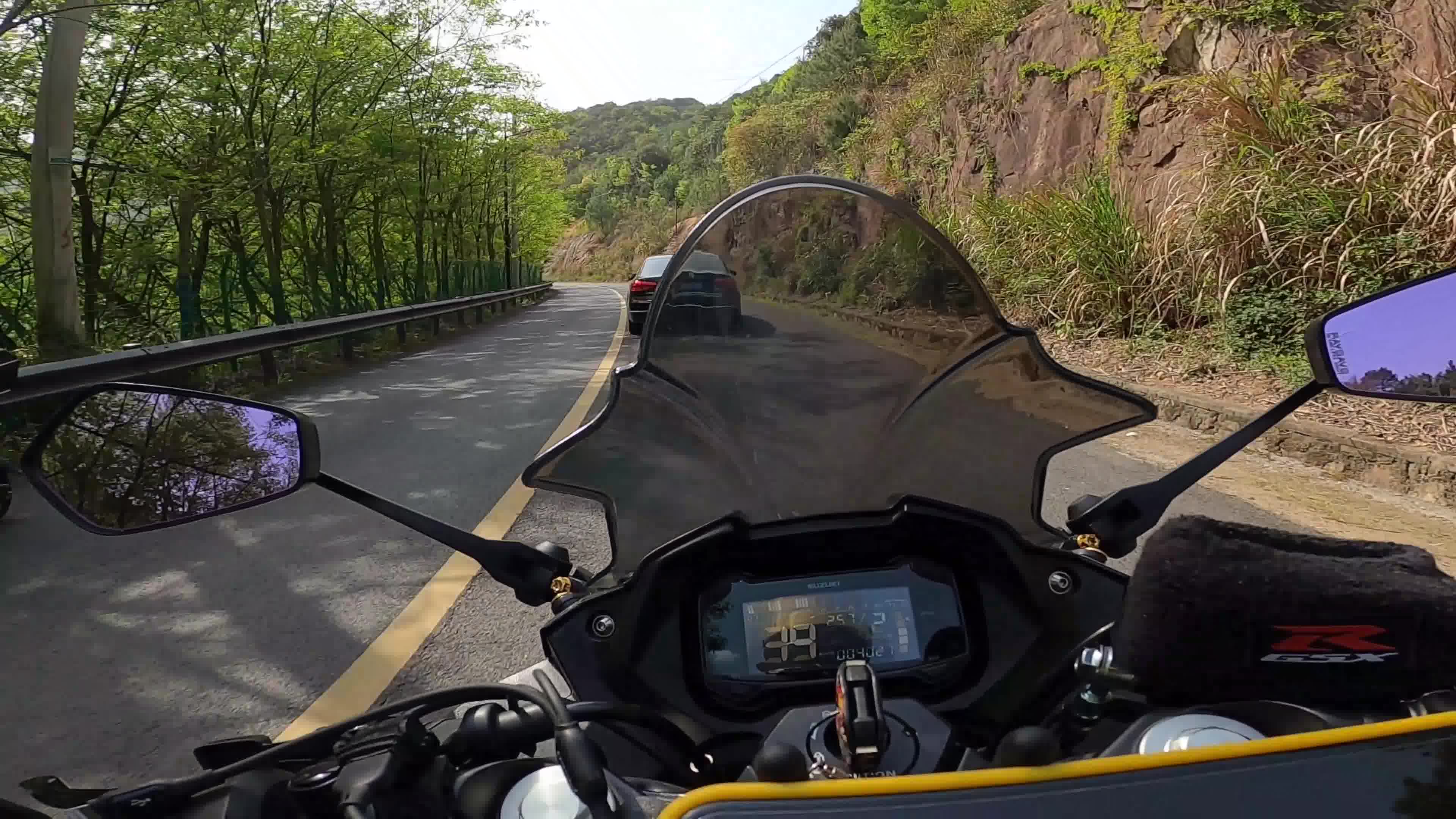 [gsx250]四岭水库休闲骑半日游 第一视角 原声