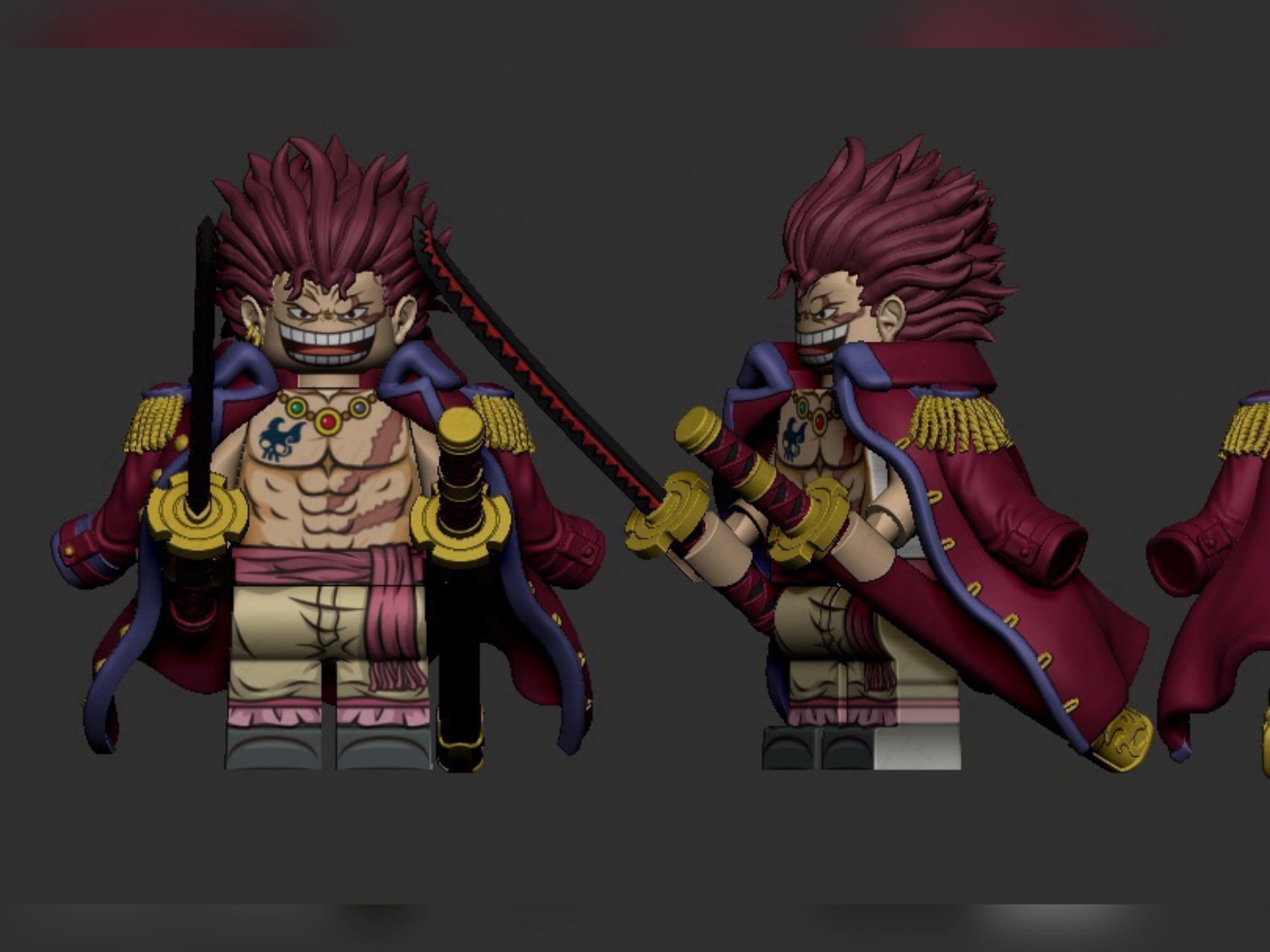 第三方乐高积木人仔海贼王系列洛克斯d吉贝克