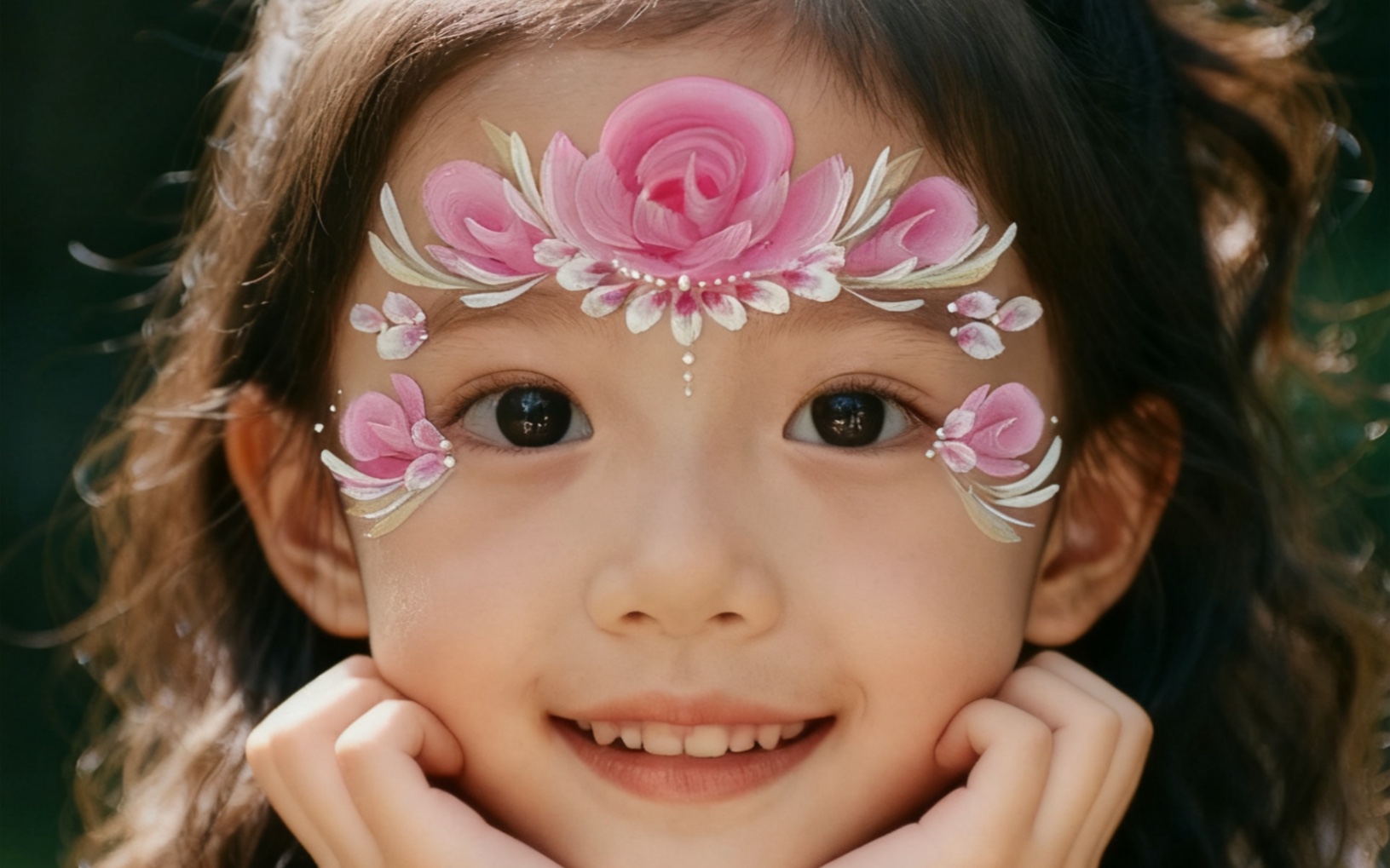 面部彩绘进阶课程:花朵