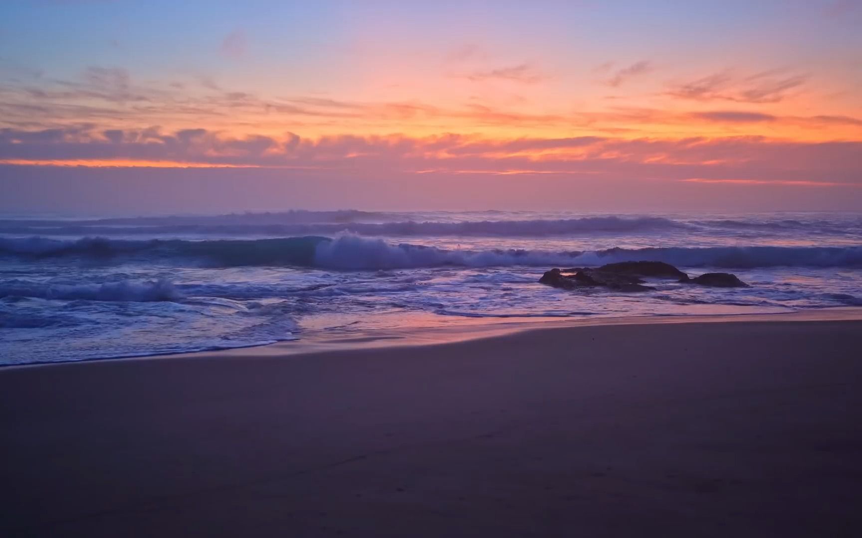 【白噪音】3小时丨日落后的大海 - 澳大利亚海滩实景