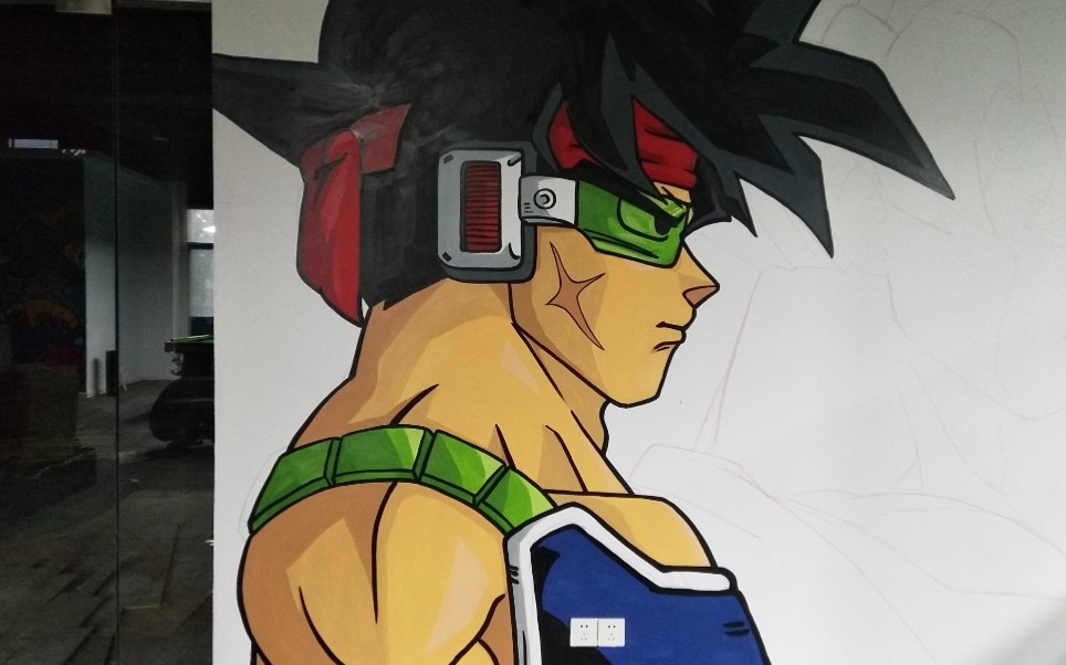 【houge 墙绘】龙珠巴达克⑥