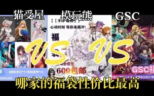 Video herunterladen: 【福袋】猫受屋vs模玩熊vsGSC性价比大对决！谁才是保底之王