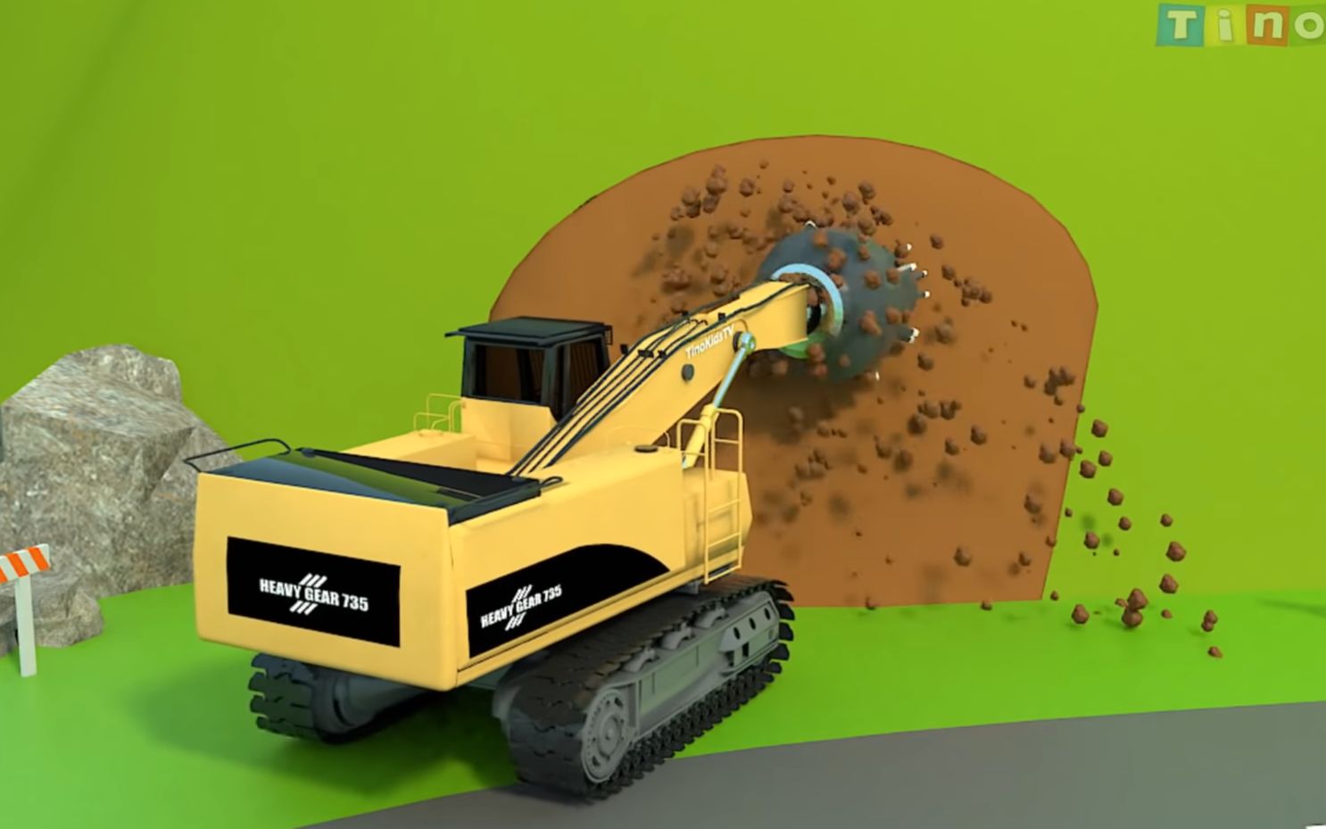 [图]22集工程车动画 工程车好伙伴 TINOKIDSTV Construction Vehicles for Kids Playlist