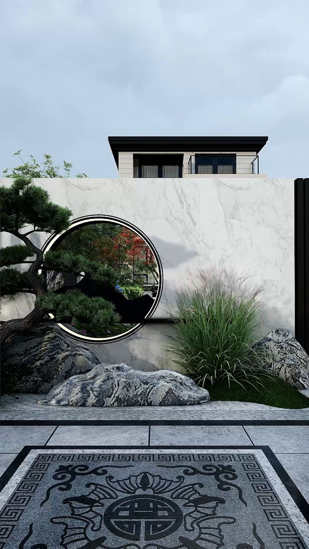 大气悠远的新中式庭院布景来咯!